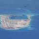 Fiery Cross Reef island-building in May 2015.